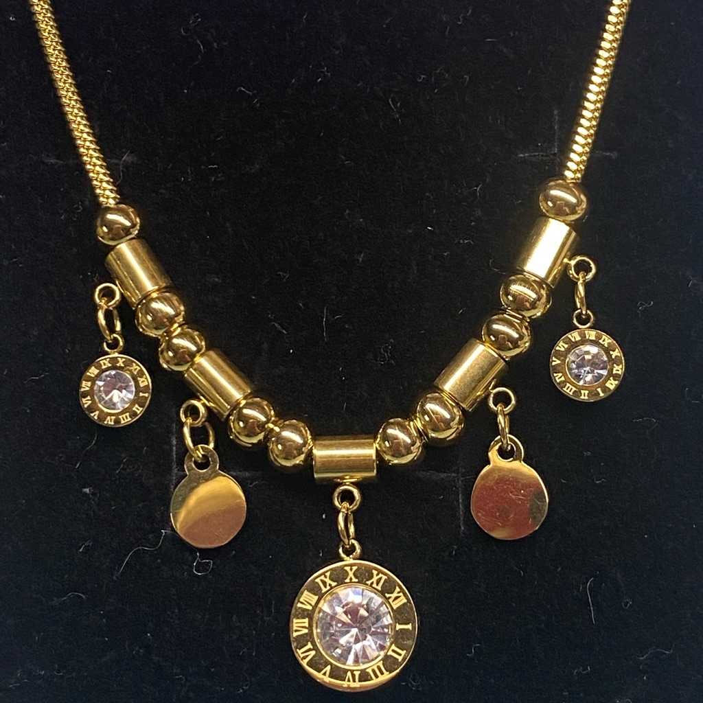 Gold Roman Numeral Necklace Gold Roman Numeral Necklace
